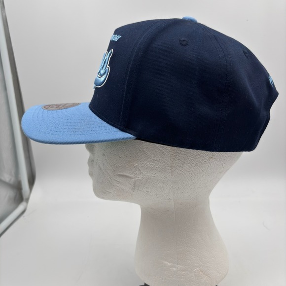 NWT Mitchell and Ness Tampa Bay Rays Baseball Snapback Hat Navy Blue OSFA NWT - Picture 4 of 8